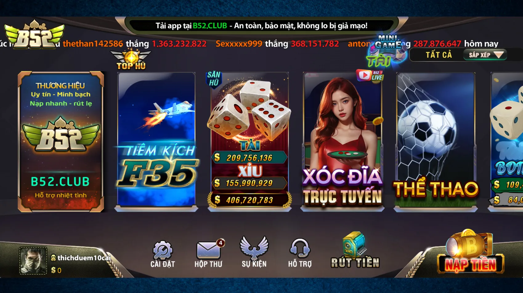 Giới thiệu về B52 Club Giới thiệu về B52 Club