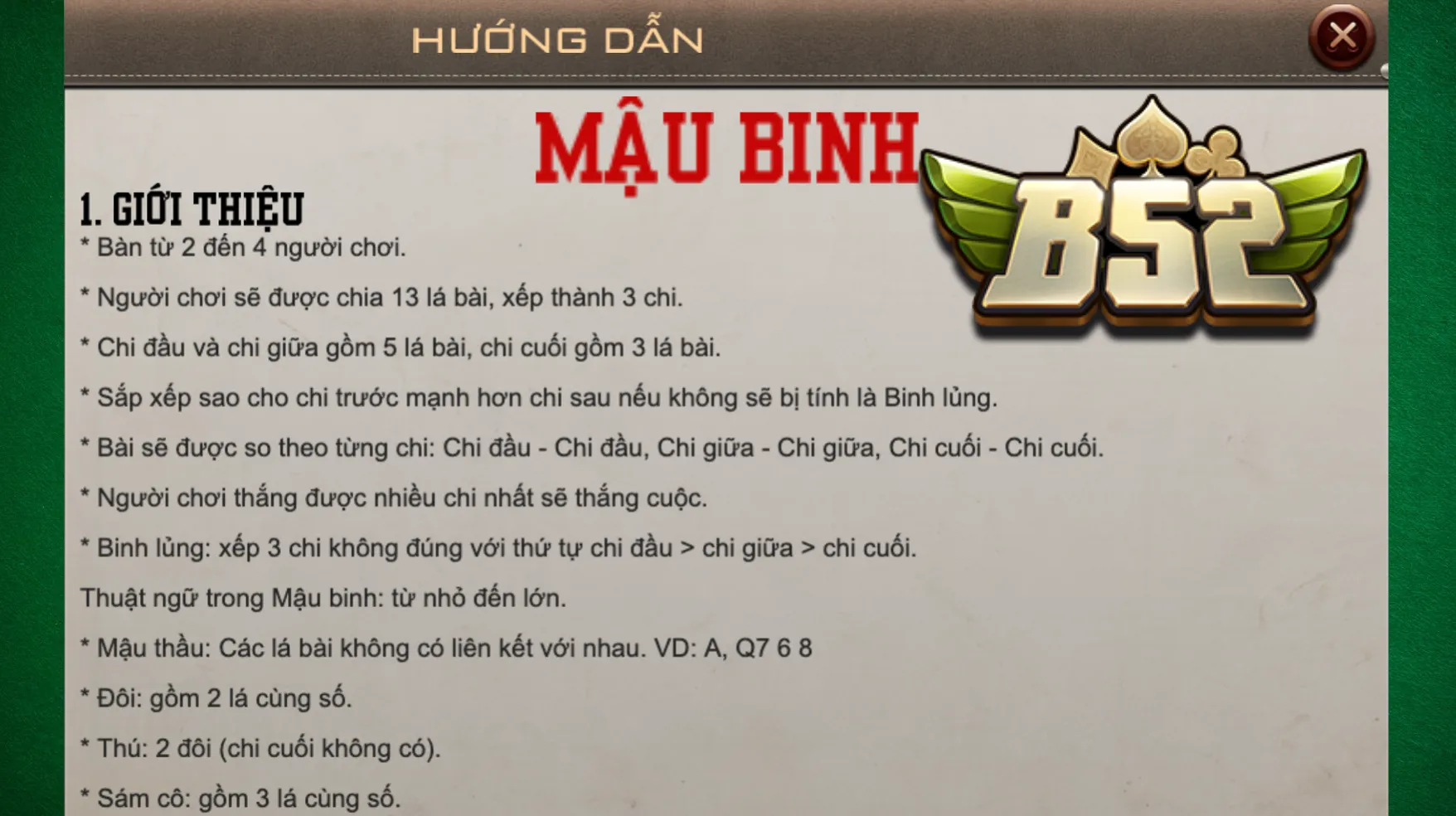 Hãy lưu ý quy tắc Mậu binh B52 Club Hãy lưu ý quy tắc Mậu binh B52 Club