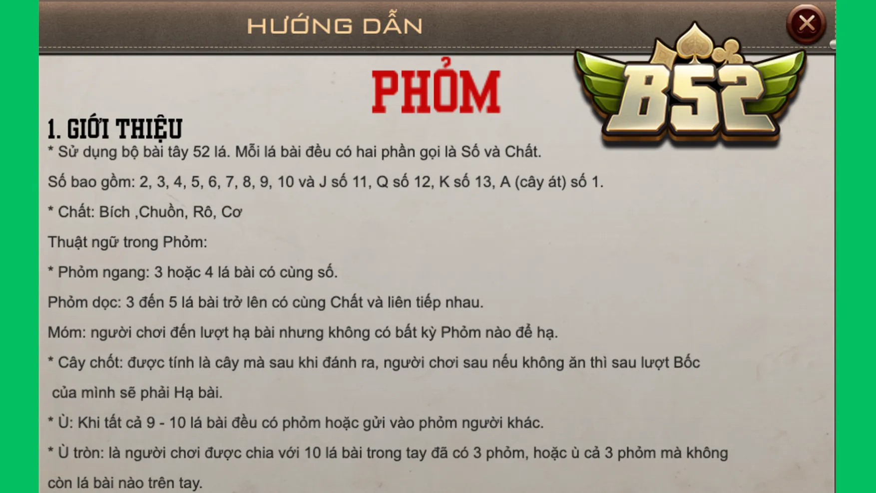 Bạn cần hiểu rõ luật được quy định trong Phỏm B52 Club Bạn cần hiểu rõ luật được quy định trong Phỏm B52 Club